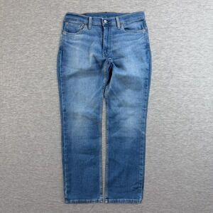 Levi's 511 Slim Fit Blue Denim Jeans W33 L30 Vintage Wash Faded Y2K Straight Leg